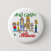 イリノイ州で捕獲される 缶バッジ (正面)