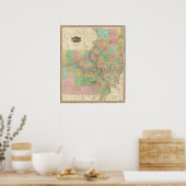 イリノイ州とミズーリ州 ポスター (キッチン)