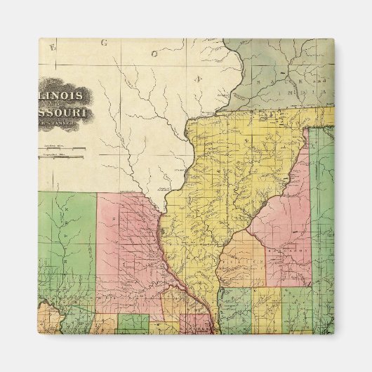 イリノイ州とミズーリ州 マグネット (正面)