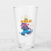 イリノイ州のアクスルローラスケートで滑るリンク。 タンブラーグラス (裏面)