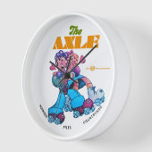 イリノイ州のアクスルローラスケートで滑るリンク。 壁時計 (傾斜)