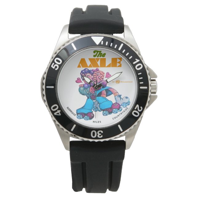 イリノイ州のアクスルローラスケートで滑るリンクV2 腕時計 (正面)