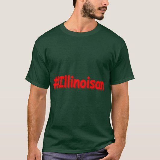 イリノイ州のキュートなデザイン 今すぐ購入 オーバーサイズ Tシャツ (正面)