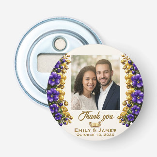 イリノイ州のスミレの結婚式ボトルオープナー 栓抜き
