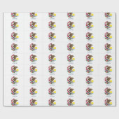 イリノイ州のタイル模様 ラッピングペーパー (フラット)