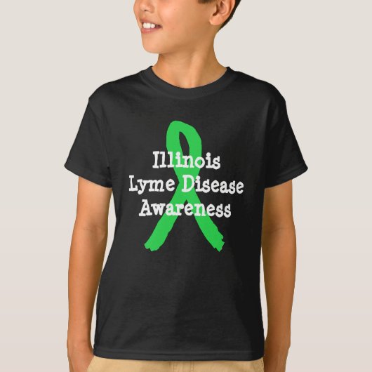 イリノイ州の子供のためのライム病啓発Tシャツ Tシャツ (正面)