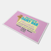 イリノイ州の孔雀アイスクリーム会社 ドアマット (アングル)