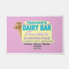 イリノイ州の孔雀アイスクリーム会社 ドアマット