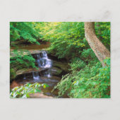 イリノイ州の干上がったロックパーク ポストカード (正面)