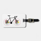 イリノイ州の旗 自転車 ラゲッジタグ (正面横)
