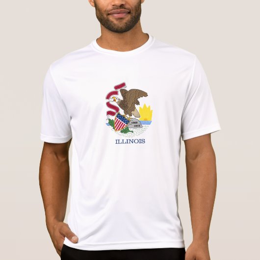 イリノイ州の旗 Tシャツ (正面)