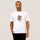 イリノイ州の旗 Tシャツ (正面フル)