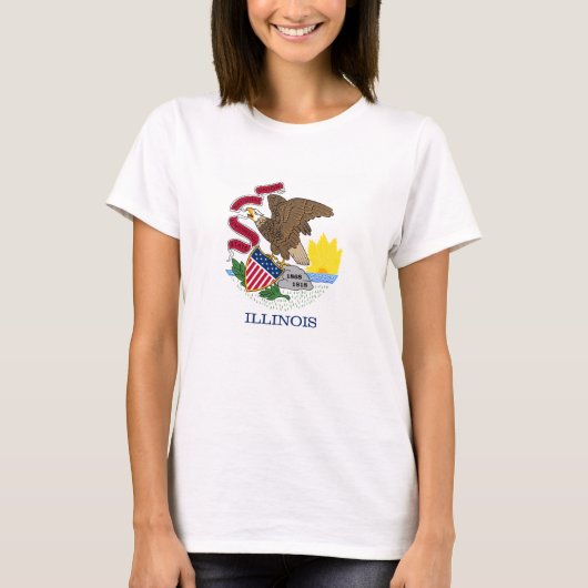 イリノイ州の旗 Tシャツ (正面)