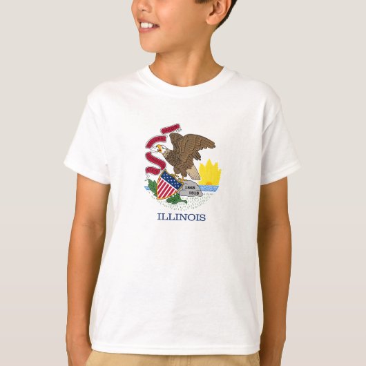 イリノイ州の旗 Tシャツ (正面)