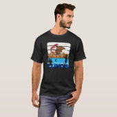 イリノイ州の湖の釣り Tシャツ (正面フル)