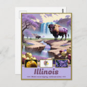イリノイ州の空想:シュール州ショーケース ポストカード (正面/裏面)