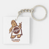 イリノイ州の認定食料品業者 キーホルダー (裏面)