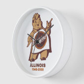 イリノイ州の認定食料品業者 壁時計 (傾斜)