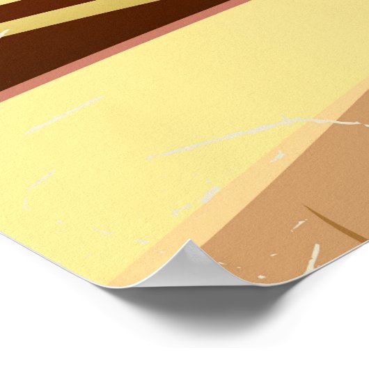 イリノイ州の農園ヴィンテージ旅行ポスター ポスター (角)