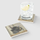 イリノイ州の雄のトルコ ストーンコースター (横)