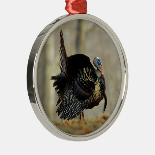 イリノイ州の雄のトルコ メタルオーナメント (右)