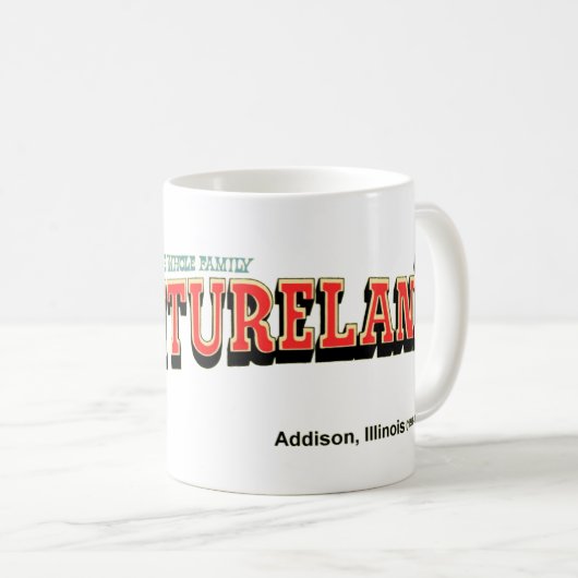 イリノイ州アディソンのアドベンチャーランド遊園地 コーヒーマグカップ (正面右)