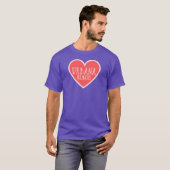 イリノイ州アーバナのかわいいハート Tシャツ (正面フル)