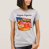 イリノイ州ウィメンズTシャツ Tシャツ (正面)