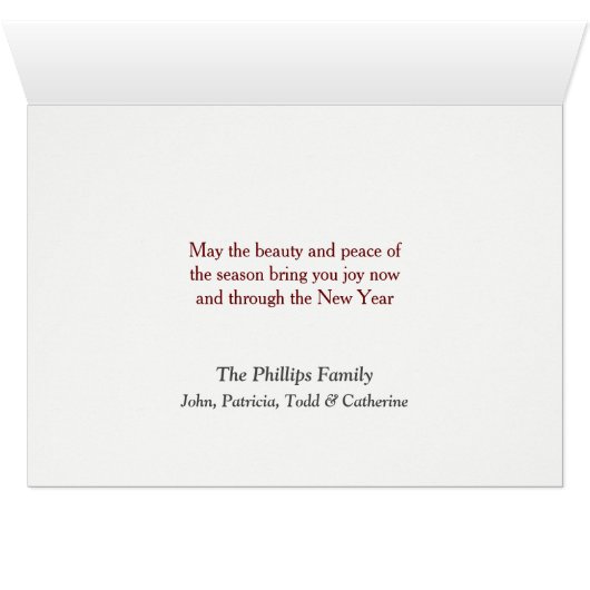 イリノイ州ウィンターバーンカードからのメリークリスマス (内部横(下))