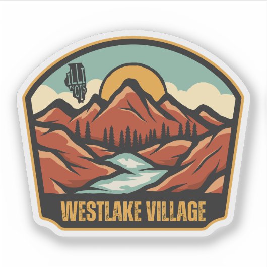 イリノイ州ウェストレイクビレッジ シール (正面)