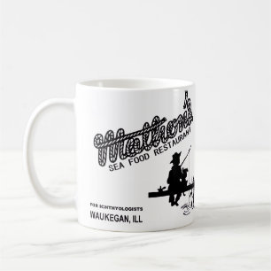イリノイ州ウォーケガンのマトンのシーフードレストラン コーヒーマグカップ