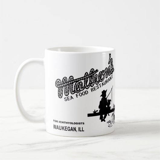 イリノイ州ウォーケガンのマトンのシーフードレストラン コーヒーマグカップ (左)