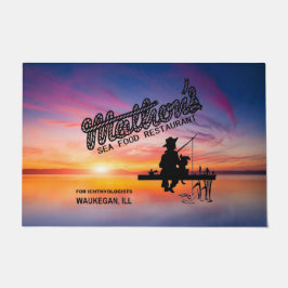 イリノイ州ウォーケガンのマトンのシーフードレストラン ドアマット