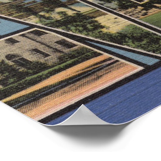 イリノイ州エバンストン – ラージ・レター・シーン ポスター (角)