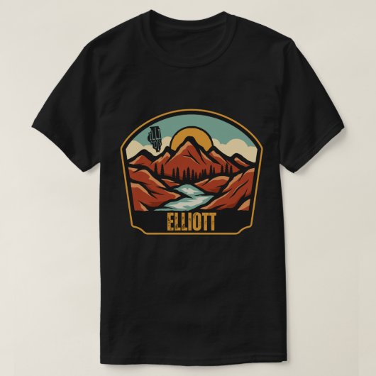 イリノイ州エリオット Tシャツ (デザイン正面)