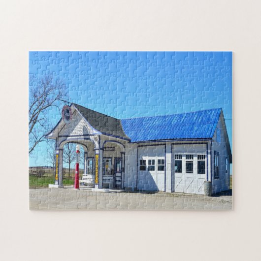 イリノイ州オデルのルート66。 ジグソーパズル (横)