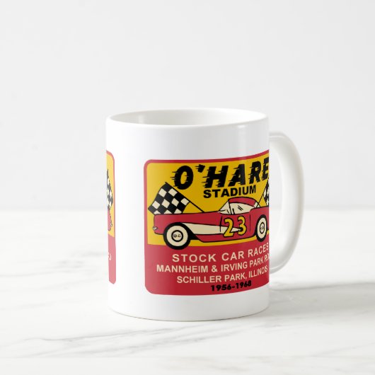 イリノイ州オハレスタジアムシラーパーク コーヒーマグカップ (正面右)