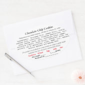 イリノイ州コテージ法ラベルベーカリー、ココア爆弾 楕円形シール (封筒)