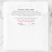 イリノイ州コテージ法ラベルベーカリー（改訂） 楕円形シール (バッグ)