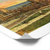 イリノイ州シカゴのネイビー・ピアヴィンテージ ポスター (角)