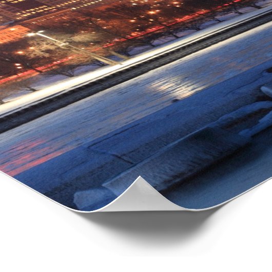 イリノイ州シカゴのパノラマ湖 ポスター (角)