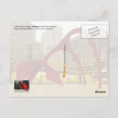 イリノイ州シカゴのフェデラルセンタープラザ ポストカード (裏面)