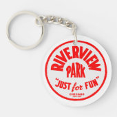 イリノイ州シカゴのリバービューアミューズメントパーク キーホルダー (正面)