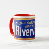 イリノイ州シカゴのリバービューアミューズメントパーク マグカップ (正面左)