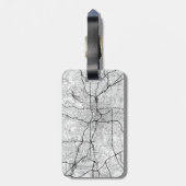 イリノイ州シカゴの地図の地形 ラゲッジタグ (裏面縦)