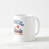 イリノイ州シカゴの夏の暑さを乗り越えた コーヒーマグカップ (正面右)