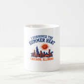 イリノイ州シカゴの夏の暑さを乗り越えた コーヒーマグカップ (中央)