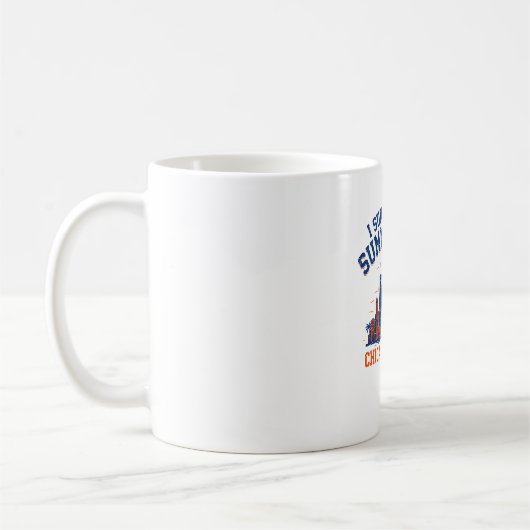 イリノイ州シカゴの夏の暑さを乗り越えた コーヒーマグカップ (左)