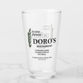 イリノイ州シカゴのDoro's Restaurant タンブラーグラス (裏面)