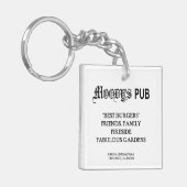 イリノイ州シカゴのMOODY'S PUB キーホルダー (正面左)